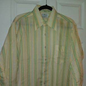 VINTAGE TOWNCRAFT WIDE COLLAR 70'S STRIPED SHIRT
